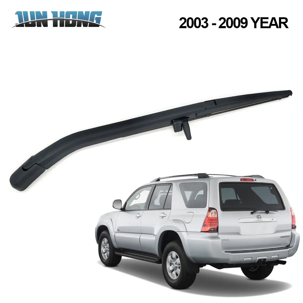 Цзюньхун Задняя щетка стеклоочистителя и Arm для TOYOTA 4runner 2003-2009 лобового стекла автомобиля резиновые автомобильные аксессуары Защита от солнца на заднее стекло