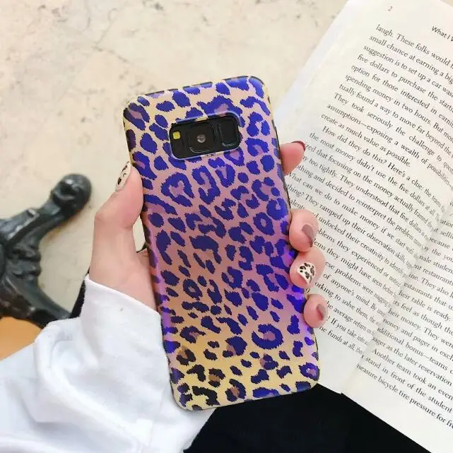 3 Blue Ray Леопардовый Чехол матовый для samsung Galaxy Note 8 S9 S9+ Мягкие TPU чехол для samsung S8+ примечание 9 S7 край задняя крышка - Цвет: 3
