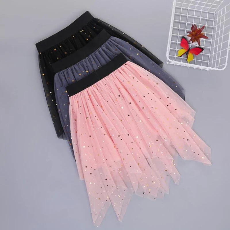 Юбка-пачка для девочек на весну-лето 2019 бальное платье детские юбки сетчатая