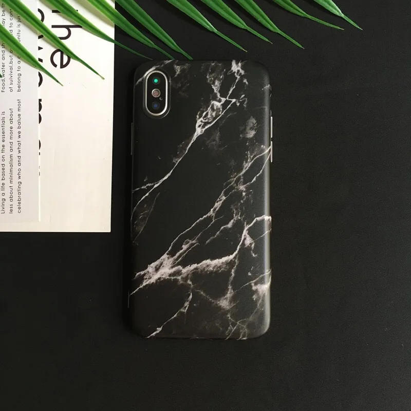 Capas For Iphonex Marble IMD Cases Iphone6 7 7Plus Lover Simple Black&ampWhite marble Full Soft TPU Covers 6s Funda |
