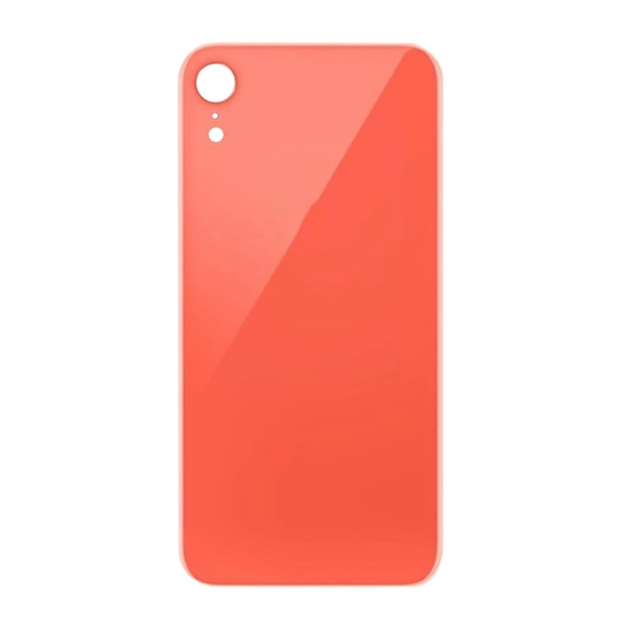 Для Apple iPhone XR батарея стеклянная крышка Задняя панель Задняя Дверь Корпус чехол для iPhone XR Задняя стеклянная крышка Запасные части - Цвет: Coral