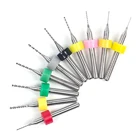 10 шт.компл., гравировальная фреза из вольфрамовой стали 0,1-1,2 мм, сверло из сплава с микро-сверлом, янтарный пробойник 0,2-3,0 с ЧПУ