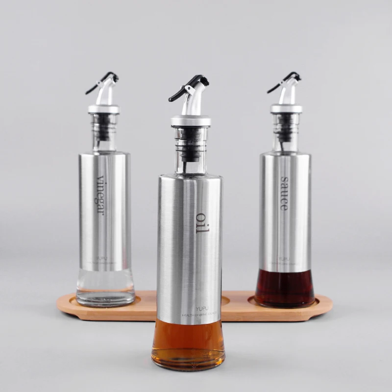 Стеклянная Герметичная Бутылка для масла 300 мл|Бутылки и банки хранения| |