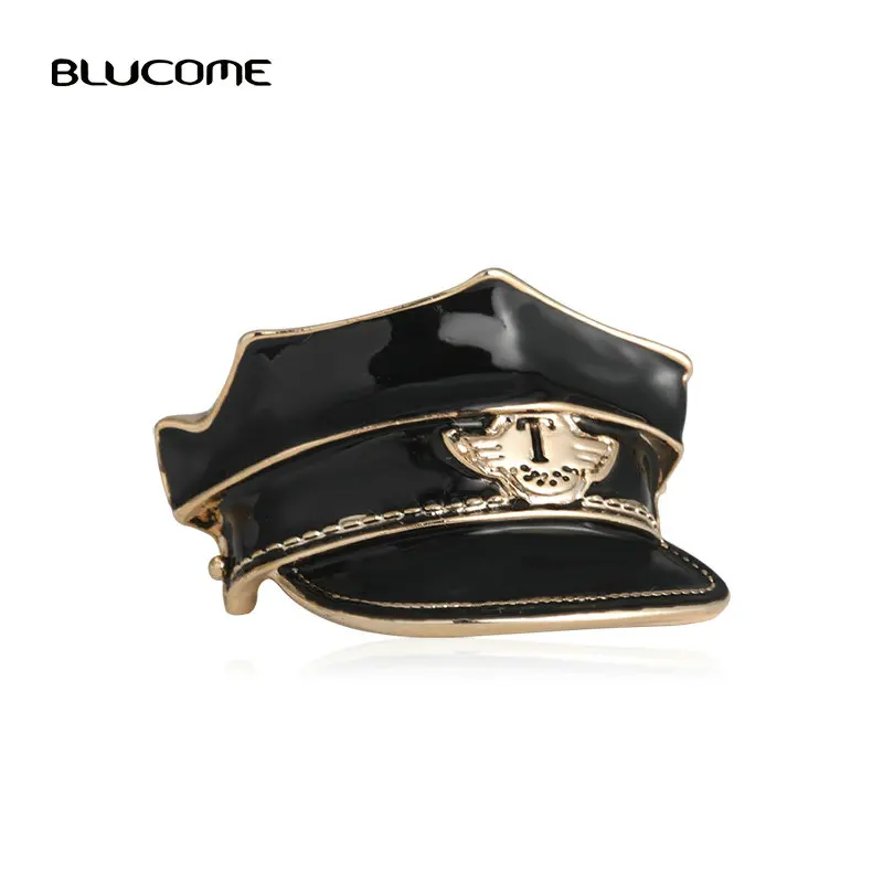 Мужская и Женская Брошь Funmor эмалированная брошь в форме полицейской шапки