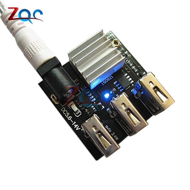 3 USB мини зарядный Модуль DC 9 12V к 5V 8A зарядное устройство плата понижающий