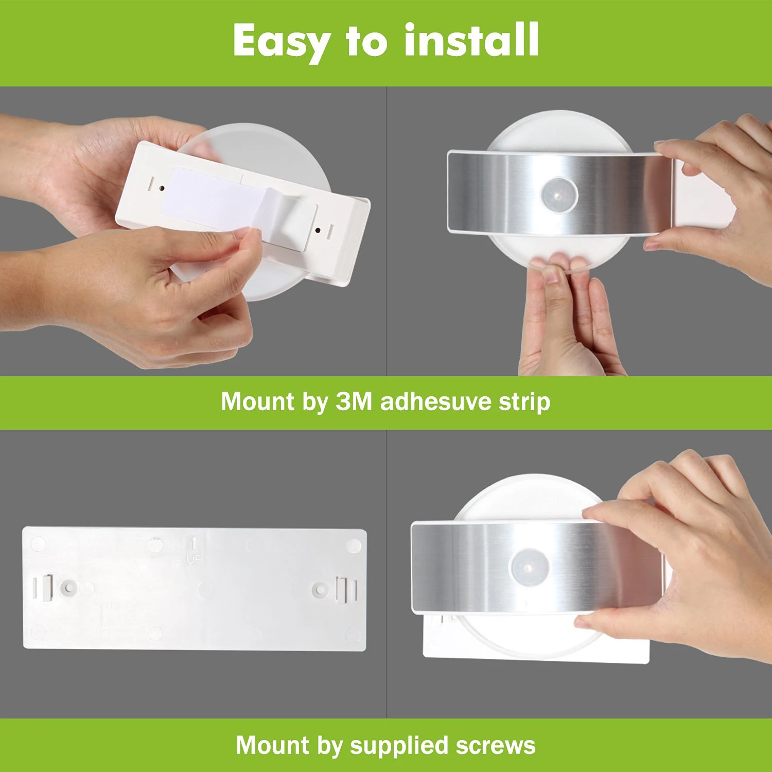 Rechargeable Motion Snsor Night Light Wireless Wall Lamp Stick Anywhere for Stair Corridor Sconce PIR Sense LED | Лампы и освещение
