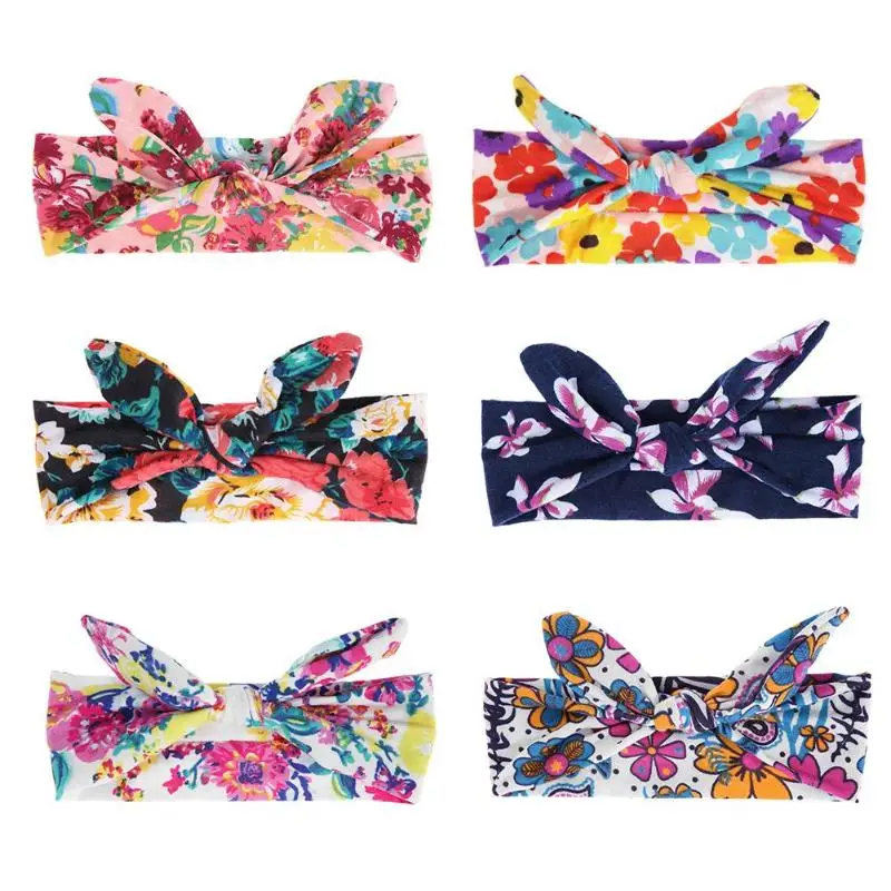 1 шт. повязка на голову для маленьких девочек цветная в стиле бохо новорожденных