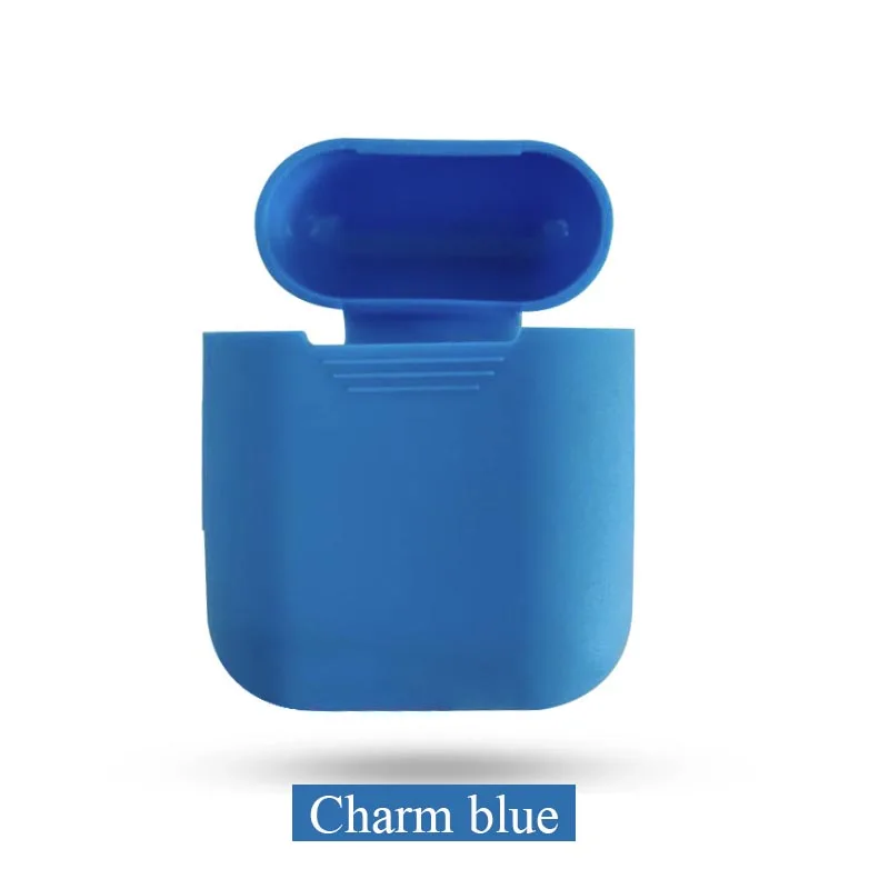 Charming blue BOORUI Мягкий силиконовый чехол s для Airpods противоударный чехол для умных наушников ультратонкий протектор чехол с модными цветами - Цвет: Charming blue