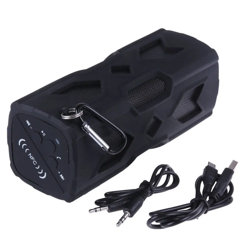 

Portable Shower Speaker Waterproof Wireless Bluetooth Subwoofer Handsfree Loudspeaker with AUX NFC For iOS Android Power