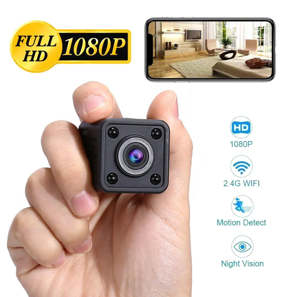 Wifi IP мини-камера беспроводная 1080 P HD инфракрасная микро ИК камера ночного видения камера магнитного обнаружения движения Mini DV