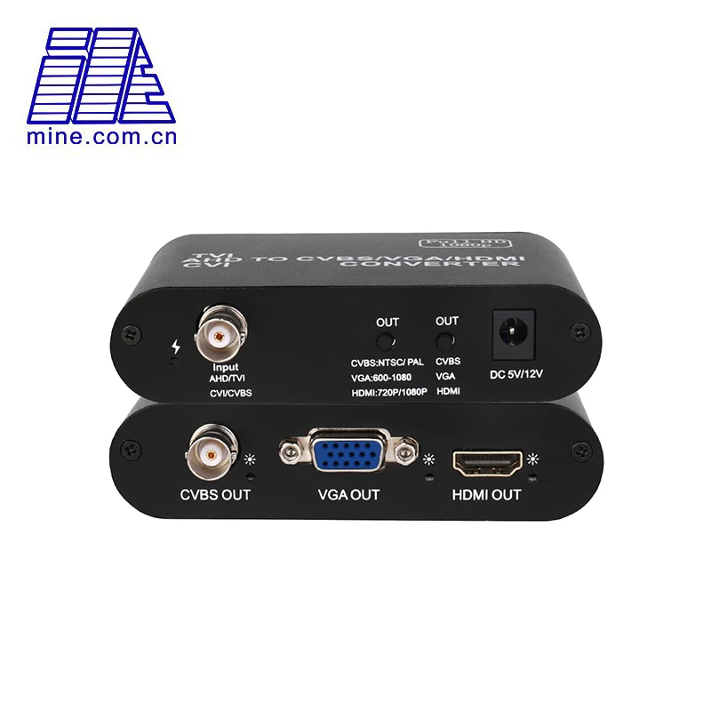 HD видео конвертер AHD/CVI/TVI вход в HDMI/VGA/выход CVBS AHD1509