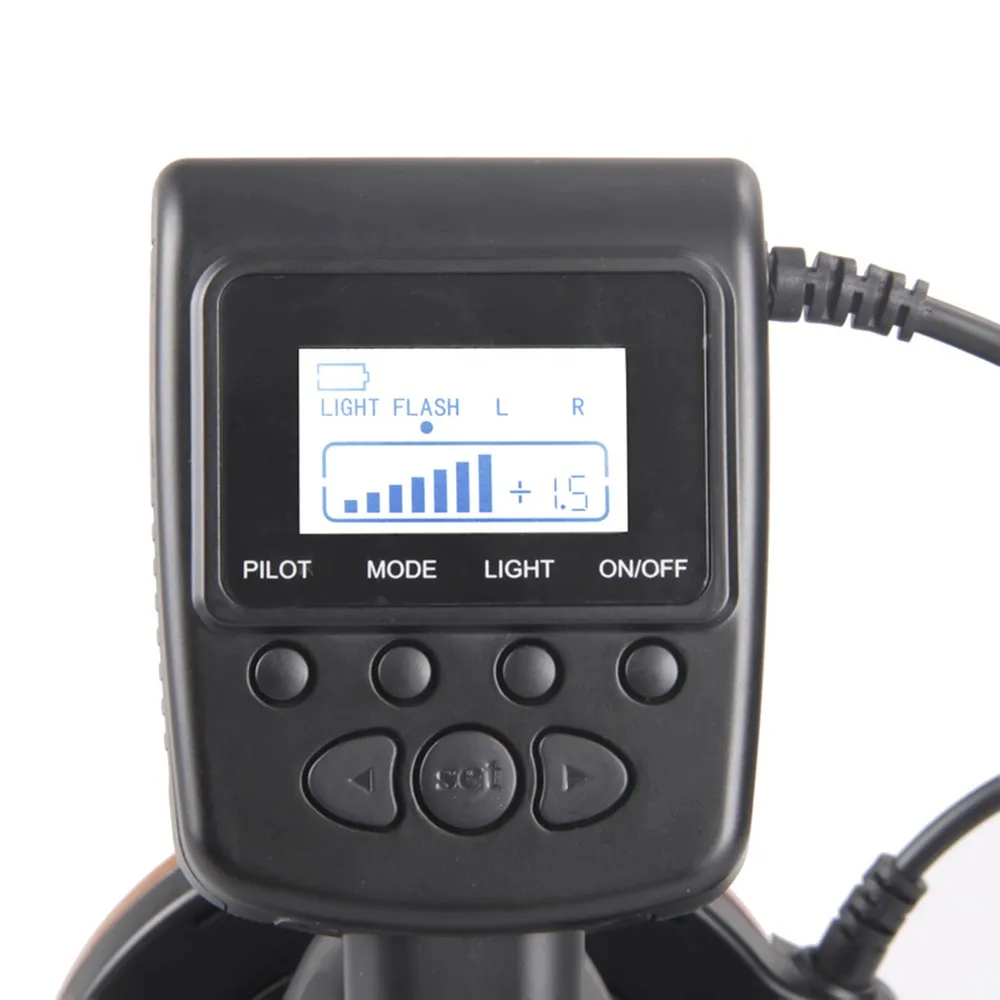 Travor 18 шт. высокояркий SMD СВЕТОДИОДНЫЙ кольцевой макро-вспышка RF-600D для Canon Nikon Pentax Olympus Panasonic Sigma DSLR камеры
