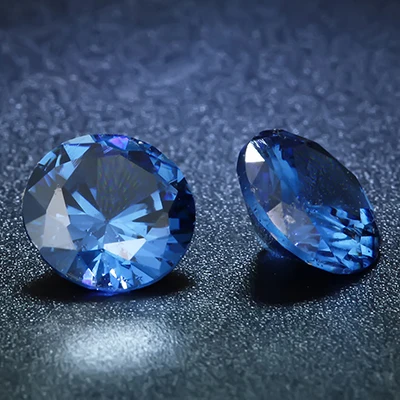blue Модные ювелирные аксессуары 8 мм AAA роскошный кубический циркон для ювелирные украшения сделай сам подарок - Цвет: blue