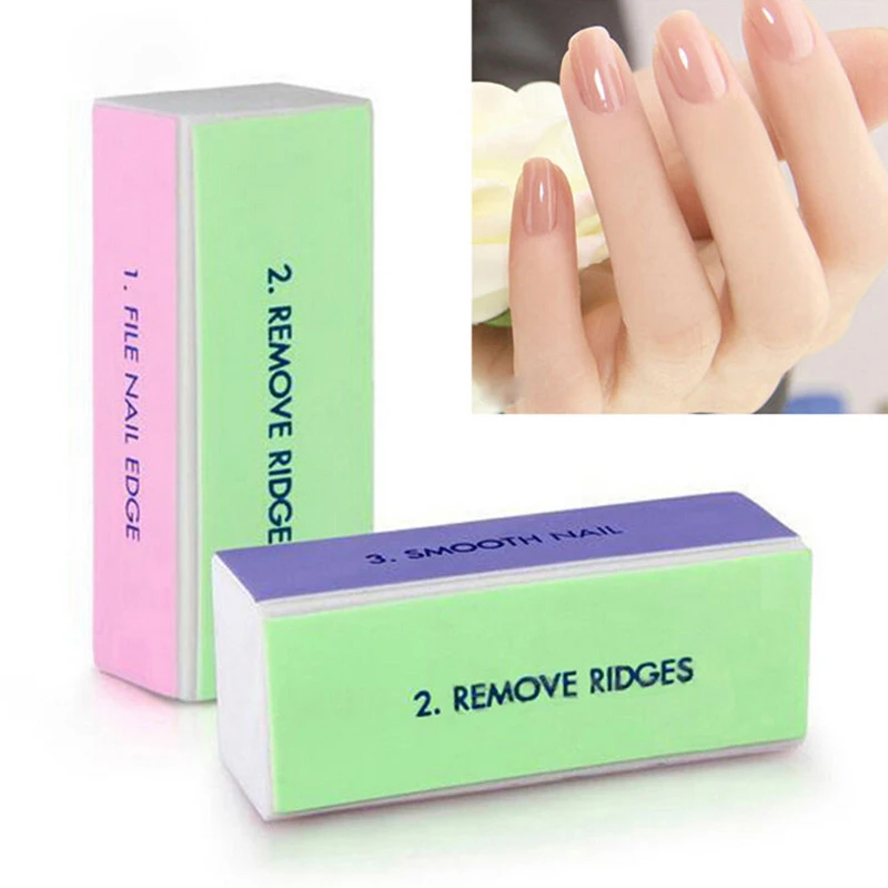 Мини-пилка для ногтей 2 шт. упак. пилки 4 способа полировки инструменты