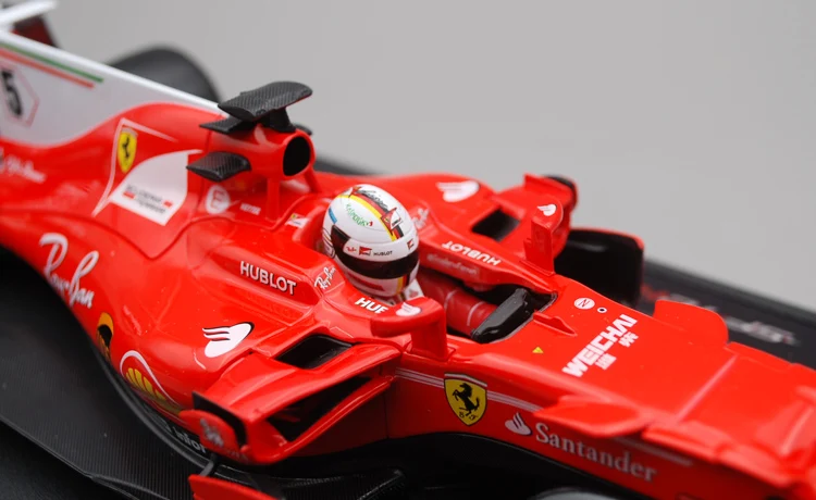 1:18 Ferari F1 SF70 H Феттель № 5 моделирование гоночный автомобиль модель украшения