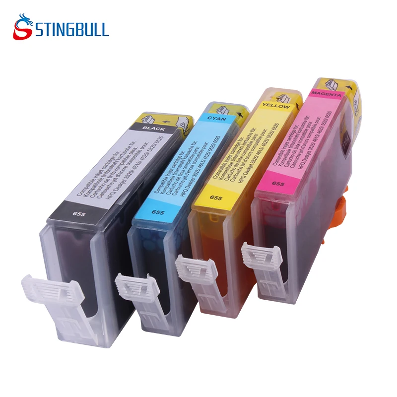STINGBULL совместим с черным/цветовой фреймом 655 для принтеров HP Deskjet 3525 4615 4625 5525