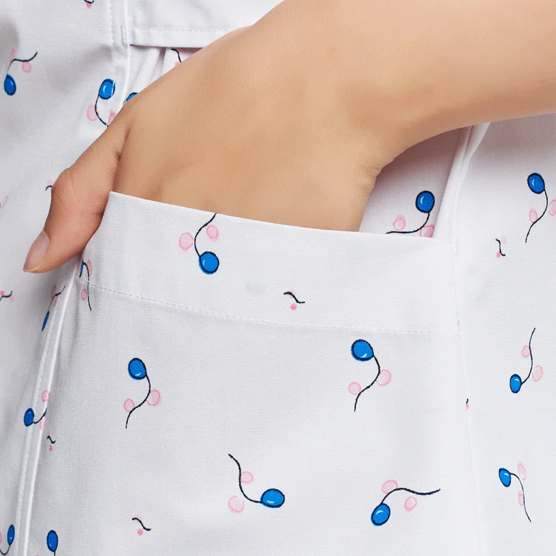 [TOP] Женская боковая форма с принтом воздушных шаров медицинская Униформа