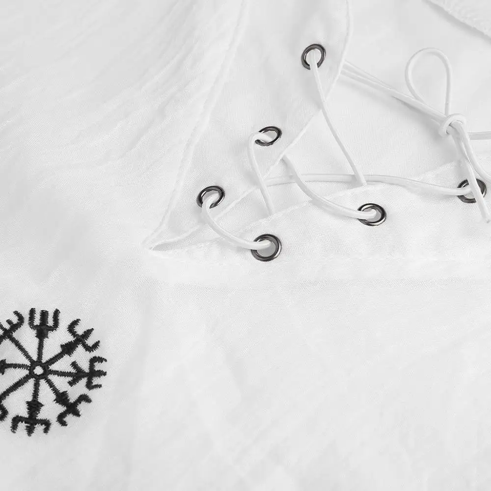 Мужская летняя рубашка в стиле Харадзюку модная льняная с коротким рукавом