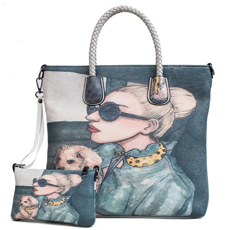 2018 NewFashion минималистский печати Красота одного плеча большой Ёмкость телефон