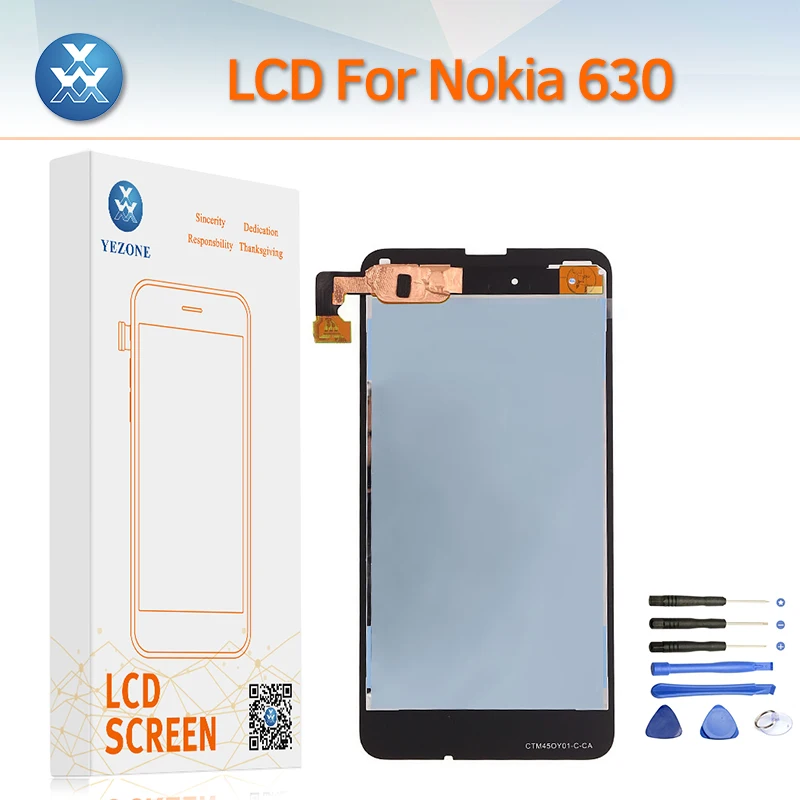 AAA мобильного телефона Дисплей для Nokia Lumia 630 ЖК дисплей Экран сенсорный