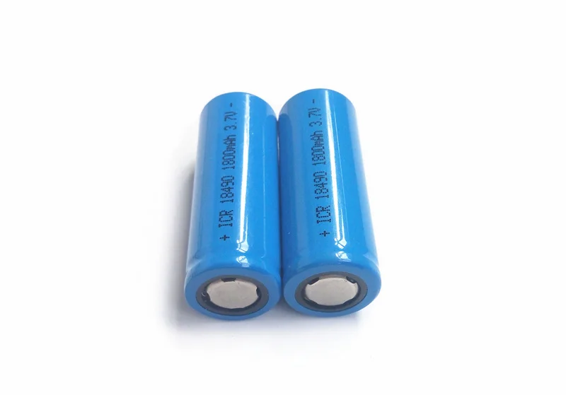 Высокое качество ICR18490 ICR 18490 18500 3,7 V 3,6 v 1800 мА · ч, литий-ионный, Перезаряжаемые батареи с бесплатным зарядным устройством