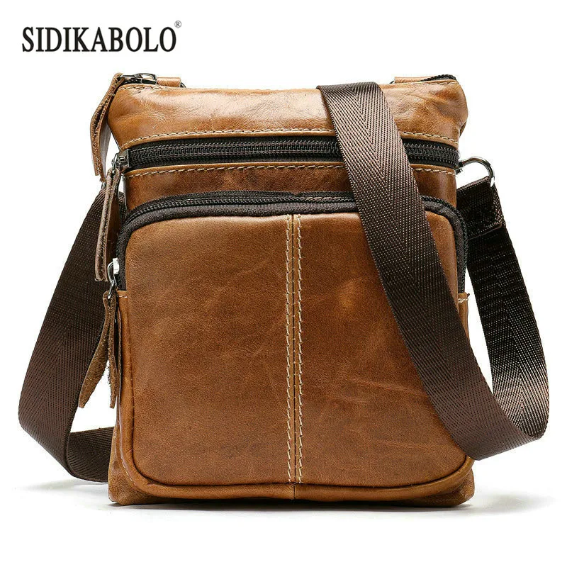 Новинка 2019 многофункциональная вместительная сумка мессенджер из натуральной