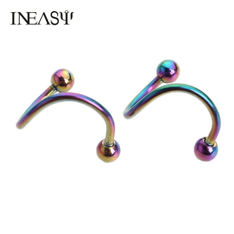 2 шт. серьги-гвоздики из нержавеющей стали для пирсинга носа | Украшения и