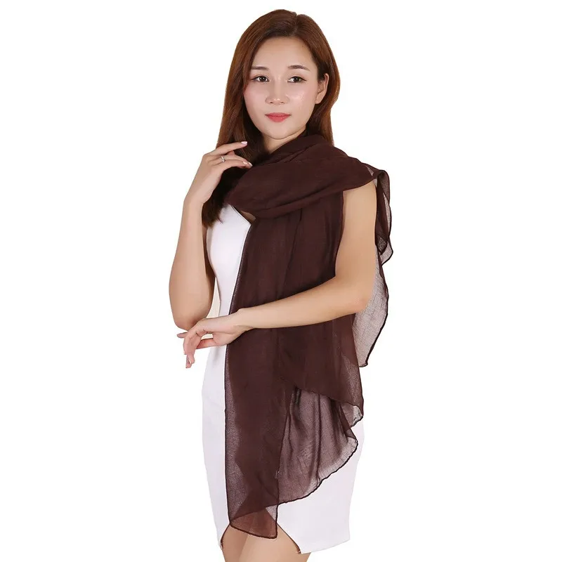 Бренд 100% вискоза классический сплошной шарф для женщин тонкий шаль обертывания