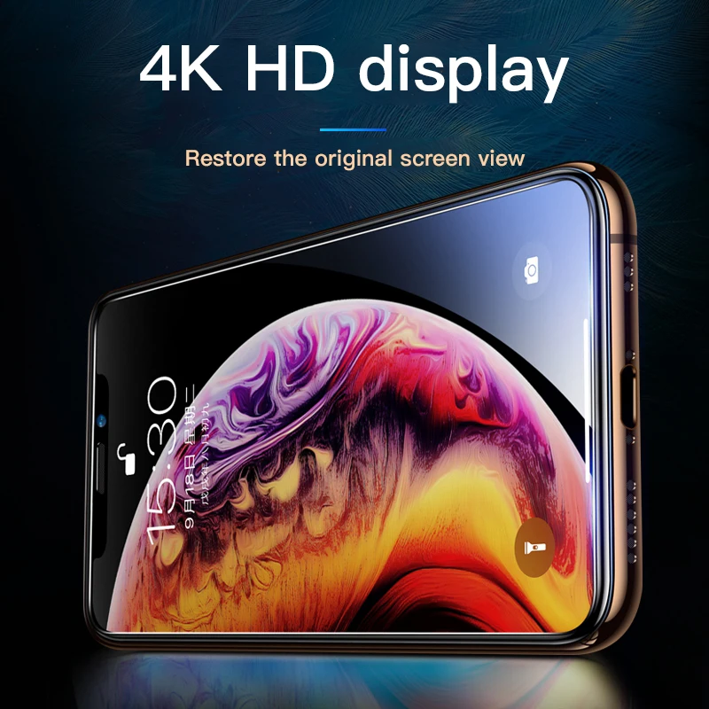 Transparent HD Screen Protector Tempered Glass For iPhone 11 Pro Max XSMax XR XS X 7 8 6 6s Plus Ultra-thin Protective Film | Мобильные