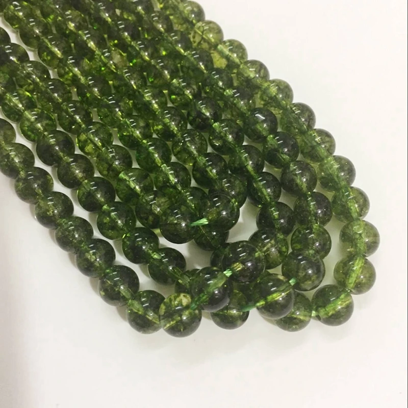 

8mm-12mm 1Strand/Pack Natural Olivine Peridot Loose Strands Semi-precious Stone Jewelry Beads