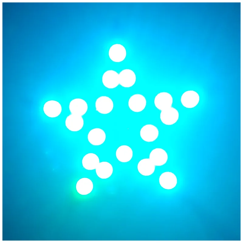 WS2812B привод 5050 RGB 20 битная полноцветная светодиодная пятиконечная водяная лампа