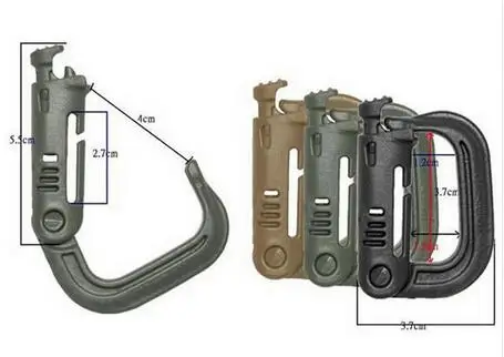 EDCGEAR 5 шт./лот Гримлок D-образный ремень с карабином/ремень Берген рюкзак ITW ghillie |