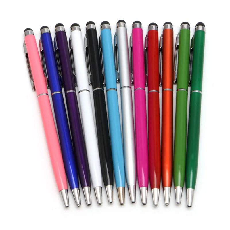 2 in 1 Universal Touch Screen Ballpoint Stylus Pen For iPhone Smartphone PC - L060 New hot | Электроника