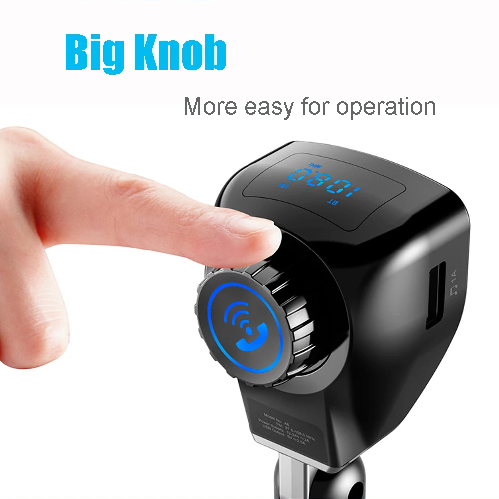 New A2DP Bluetooth Car Kit MP3 Player Wireless FM Modulator Hands-free USB Flash Music | Электроника