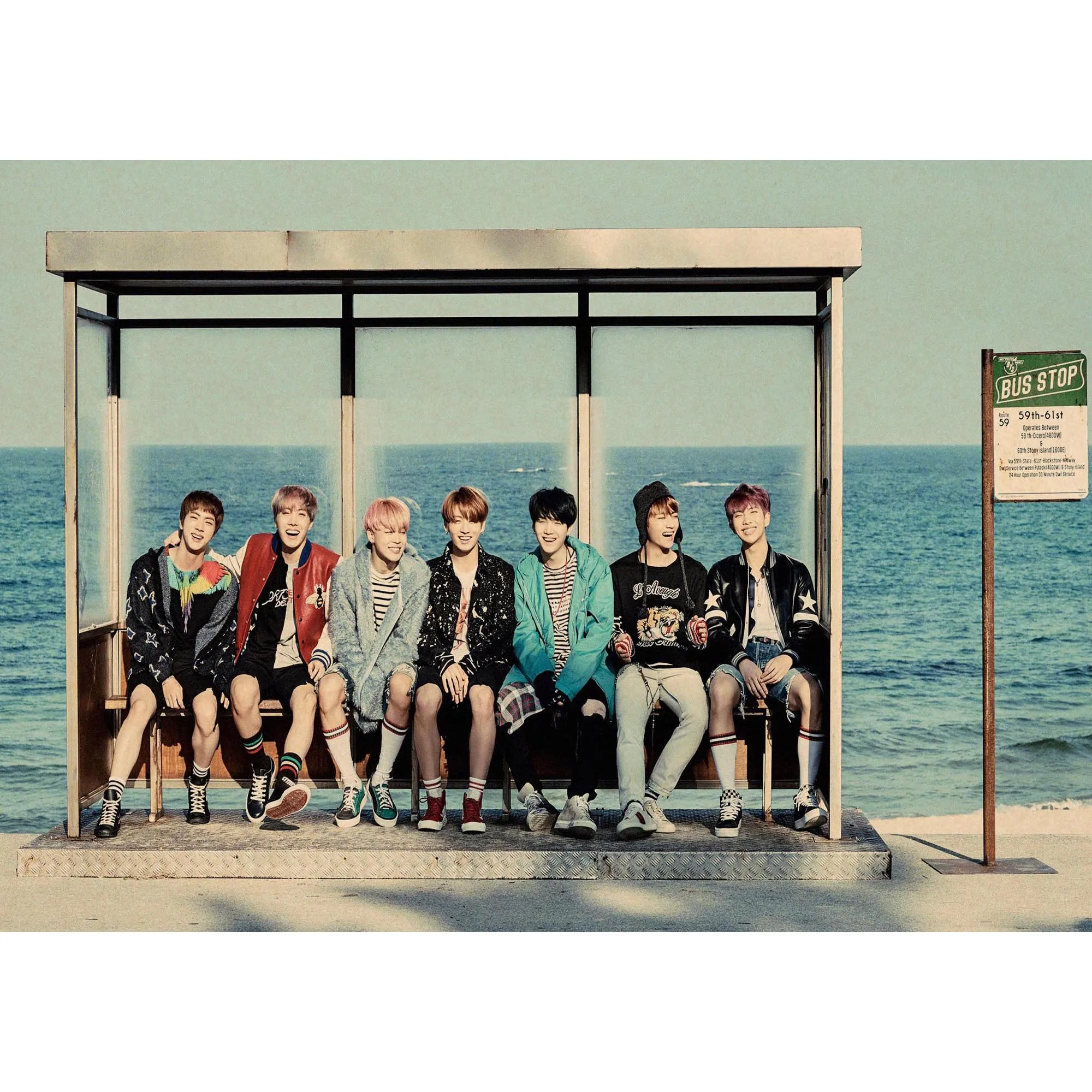Сливовый Abooly BTS Цзиминь Джин домашнего интерьера музыка плакат рисунок основной стены наклейки - Цвет: Сливовый