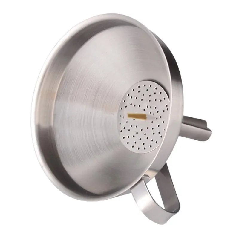 

1PCS Diameter 8.5cm Stainless Steel Kitchen Wine Water Filter Funnel Hot -15