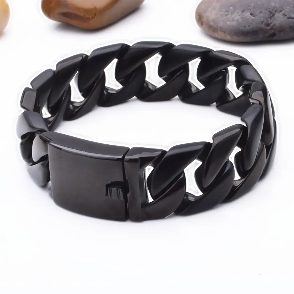 Браслет цепочка мужской из нержавеющей стали 8 66 дюйма 24 мм|jewelry gift boxes free shipping|jewelry