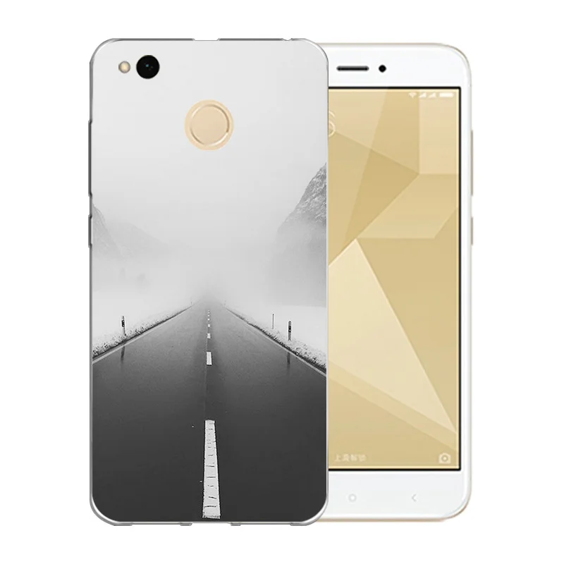 Soft TPU For Xiaomi Redmi 4X Case Grimace Pattern 5.0&quot 4 X Back Cover Silicon Cases Mobile Phone Bags |