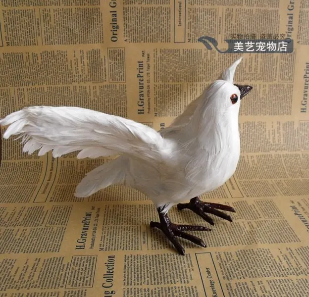 True feather white dove peace shooting props wedding ornaments gifts teaching specimens | Дом и сад
