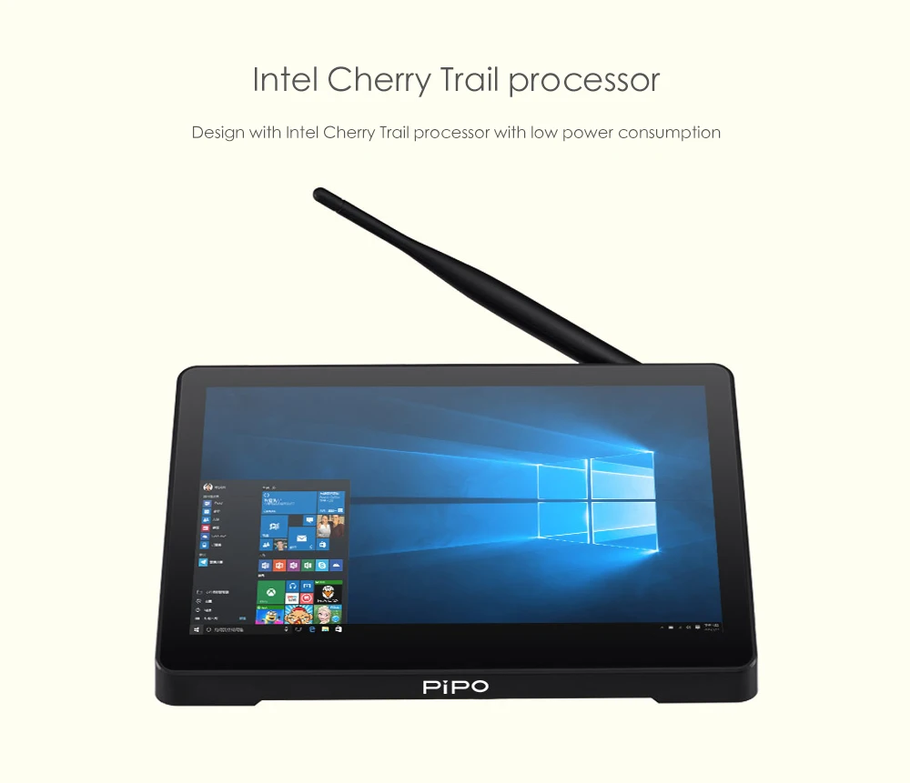 PIPO X12 Мини ПК Windows10 Cherry Trail Z8350 Intel HD ROM WiFi 1000 Мбит/с BT4.0 поддержка 4K | Компьютеры и офис