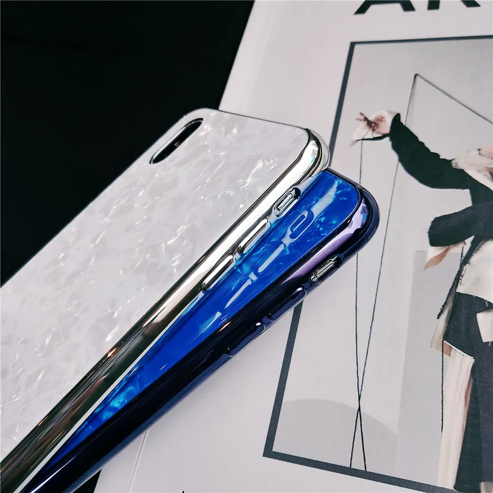 Чехол для телефона Apple Iphone 7 8 Plus X 6s 6 плюс роскошный гальванических цветы оболочки