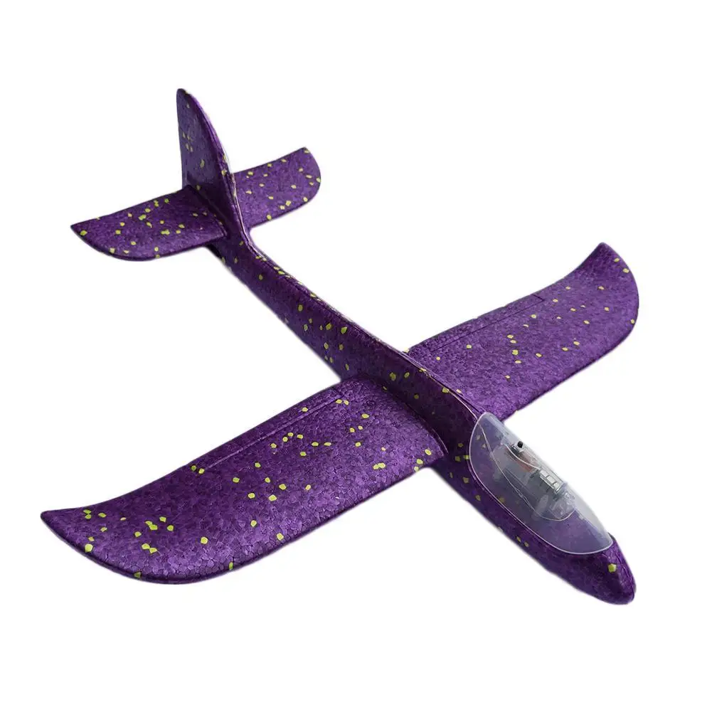 all light purple Детские игрушки «сделай сам» ручной бросок Летающий планер самолеты пена модель аэроплана вечерние сумки наполнители Летающий планер самолет игрушки для детской игры - Цвет: all light purple