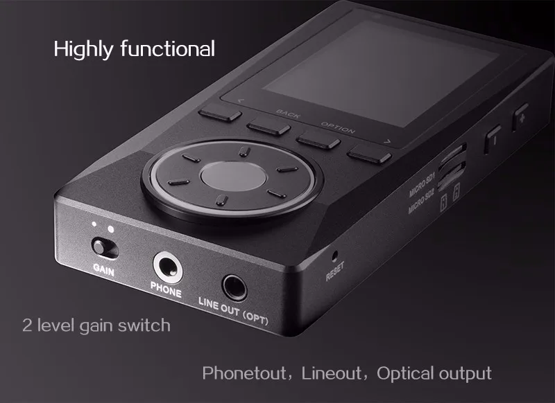 XDUOO X10 HIFI Портативный Hi-Res без потерь DSD музыкальный плеер поддержка оптического выхода 24 бит/192 кГц OPA1612