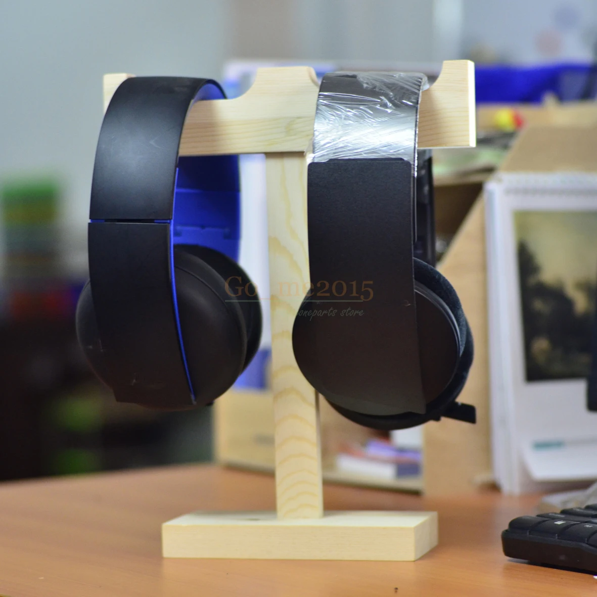 wood headset stand double hange headphone holder to display For Sony MDR 1ABT 1RNC DS7500 SA5000 7506DJ V700 V900 etc part |