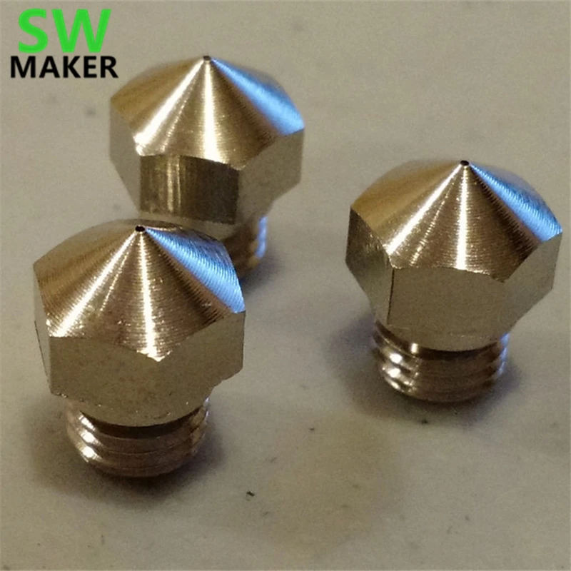 2 шт. латунная Форсунка для 3D принтера FlashForge Creator Pro 0 4 мм|nozzle mk10|mk10 nozzleflashforge nozzle |