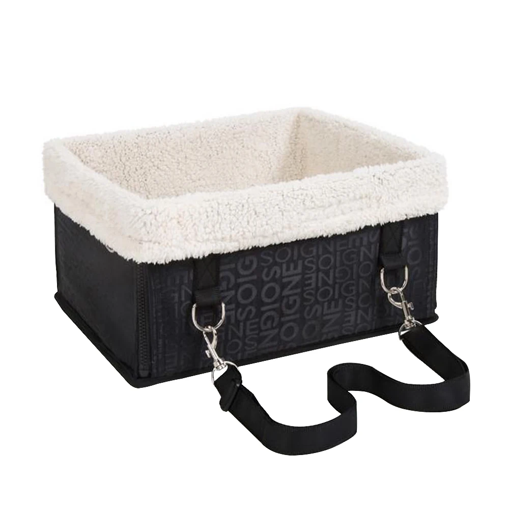 34x29x18cm Pet Dog Car Seat Safety Carrier Autumn Winter Puppy Thick Sheepskin Fur Warm Basket Foldable Bed Travelling Outdoor3 | Дом и сад