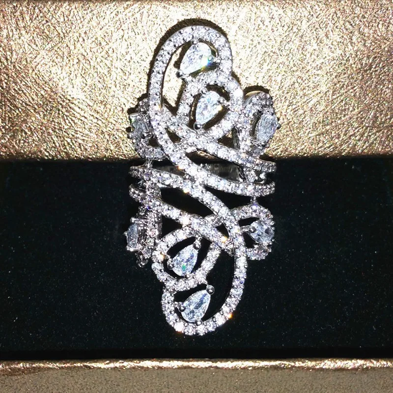 Роскошное большое ювелирное изделие Женское Обручальное Кольцо шириной 30 мм