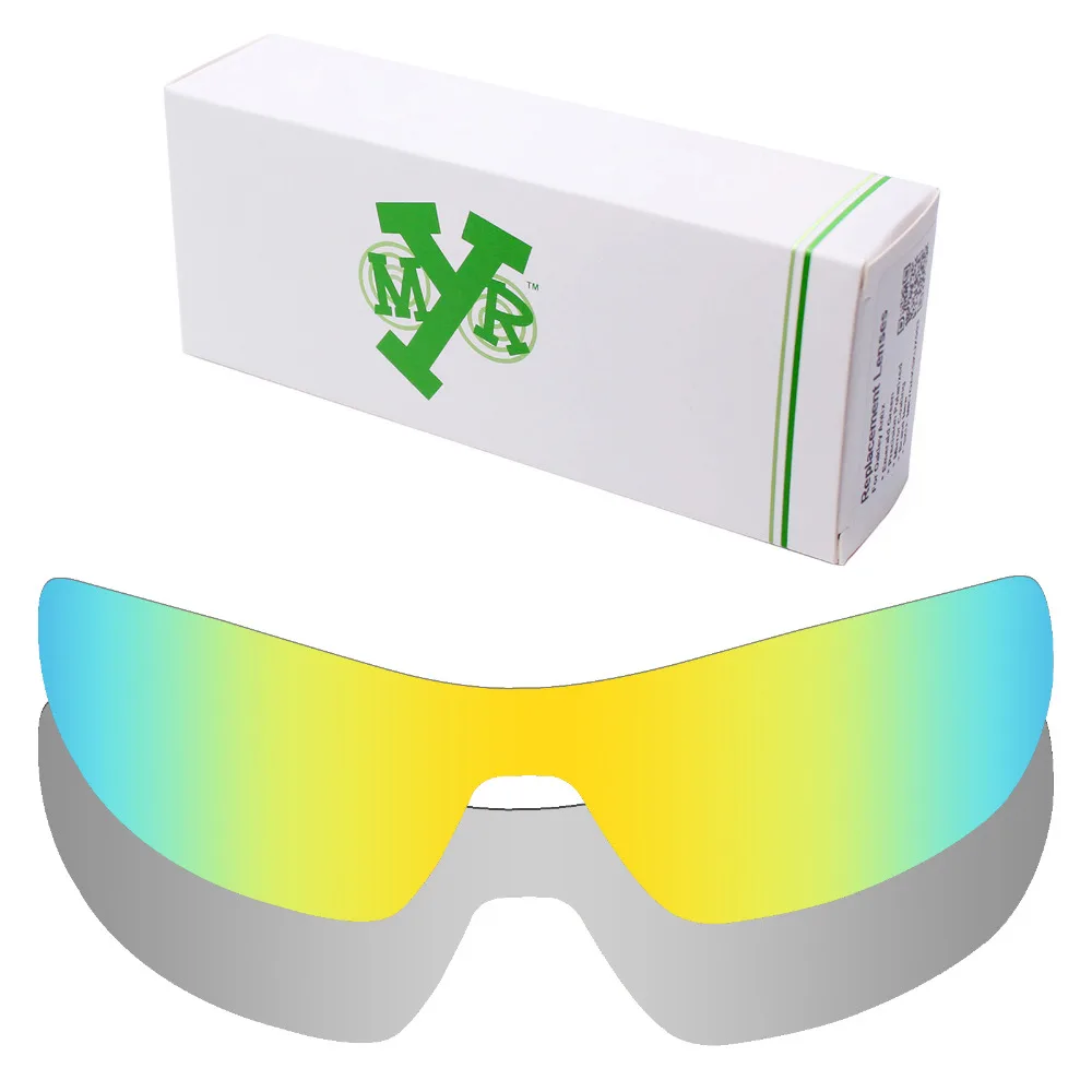 

2 Pieces Mryok POLARIZED Replacement Lenses for Oakley Offshoot Sunglasses Lens Silver Titanium & 24K Gold