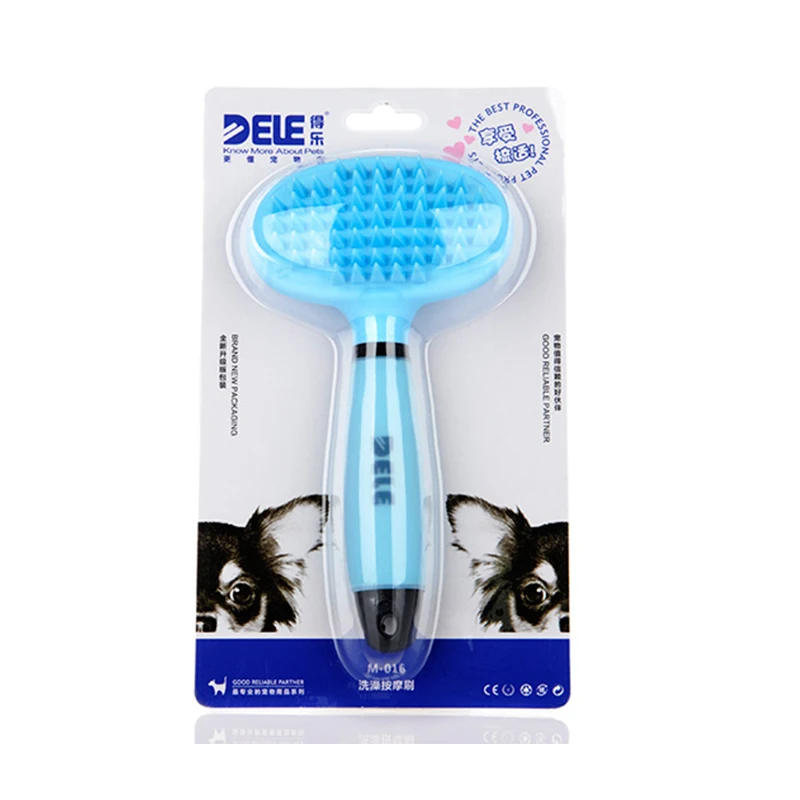 Hoopet Pet Dog Cat Grooming Brush TPE Soft Silicone Bathing Massage Hair Remover Combs Tool | Дом и сад