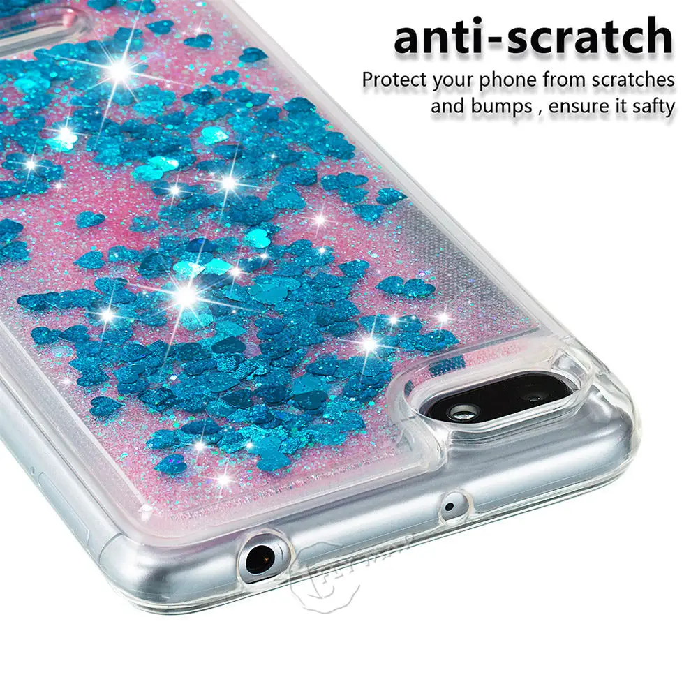 Liquid Case for Xiaomi Redmi 6 6A A6 Dynamic Quicksand Glitter Stars Phone Cover Red mi A Redmi6 Redmi6A |